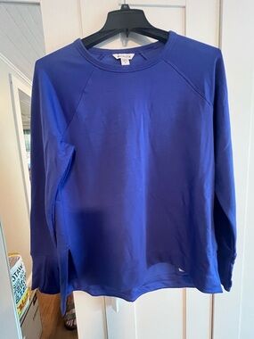 Athleta Coaster Sweatshirt Long Sleeve Crewneck Top in Purple
